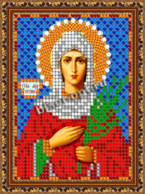 «Светлица» рисунок на ткани для вышивания бисером 713ЛМ «Св. Татьяна» 7,5*10см (1шт) цвет:713ЛМ