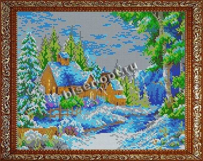 ВЛ-042П «Вдали от суеты» 30*24см схема на атласе для вышивания бисером «Вышивочка» (1шт) цвет:ВЛ-042П
