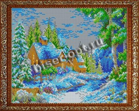 ВЛ-042П «Вдали от суеты» 30*24см схема на атласе для вышивания бисером «Вышивочка» (1шт) цвет:ВЛ-042П