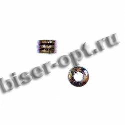 Бусины пластик AG039MN радужные