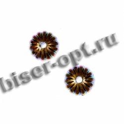 Бусины пластик AG013NT радужные