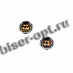 Бусины пластик AG030NS радужные