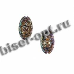Бусины пластик AG021NG радужные