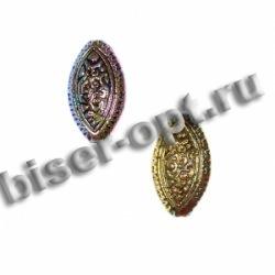 Бусины пластик AG017NG радужные