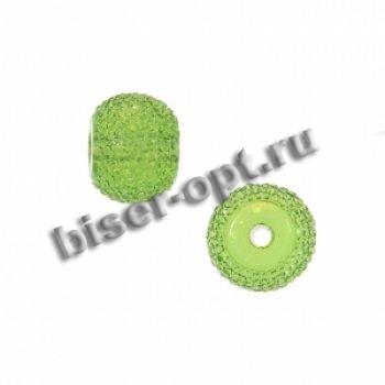 Бусина пластик фактурная FS5119 16*12мм отверстие d3мм (10шт) цвет:001-прозрачный