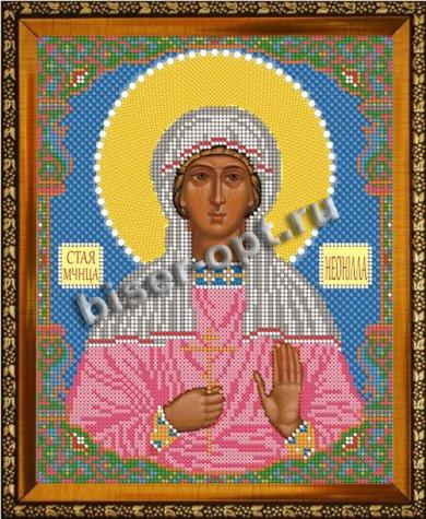 «Светлица» набор для вышивания бисером 7665 «Св. Неонилла» бисер Китай 19*24см (1шт) цвет:7665