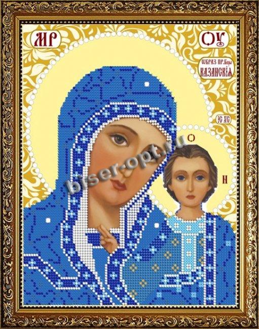 ВЛИ-320 "Прсв. Бца Казанская" 18*23см набор для вышивания чешским бисером "Вышивочка" (1шт) цвет:ВЛИ-320
