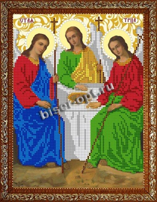 ВЛИ-331 "Святая Троица" 18*23см набор для вышивания чешским бисером "Вышивочка" (1шт) цвет:ВЛИ-331
