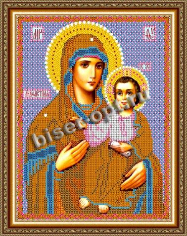 «Светлица» набор для вышивания бисером 7412 «Прсв. Бца Акафистная» бисер Китай 19*24см (1шт) цвет:7412