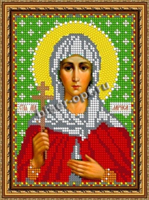 «Диамант» набор на атласе со стразами ДМ-709 «Св. Лариса» 15,5*20,5см (1шт) цвет:ДМ-709