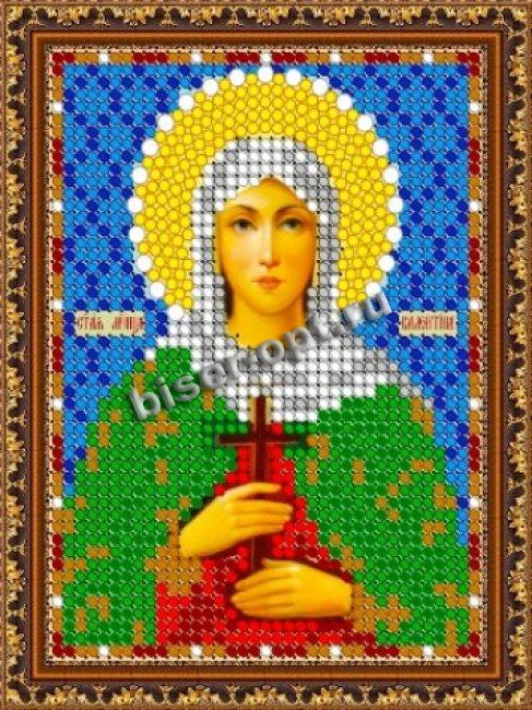 «Светлица» набор для вышивания бисером 7703ЛМ «Св. Валентина» бисер Китай 7,5*10см (1шт) цвет:7703ЛМ