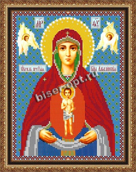 «Светлица» рисунок на ткани для вышивания бисером 389Р «Прсв. Бца Албазинская» 19*24см (1шт) цвет:389Р