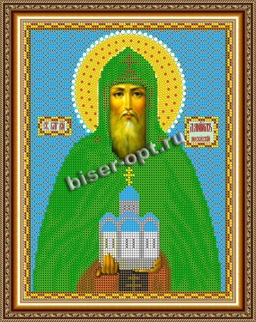 «Светлица» рисунок на ткани для вышивания бисером 765Р «Св. Даниил Московский» 19*24см (1шт) цвет:765Р