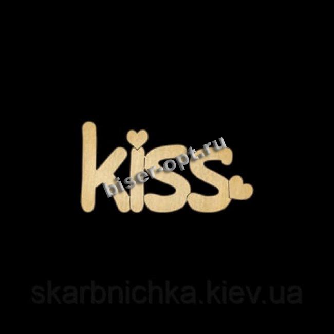 Добрый мастер деревянная заготовка для декупажа №17773 "Kiss" 17*9.5см (1шт) цвет:дерево