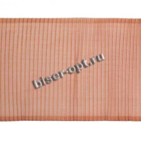 Лента капроновая гофрированная С1692 Г17 100-120мм (50м) цвет:079-коричневый