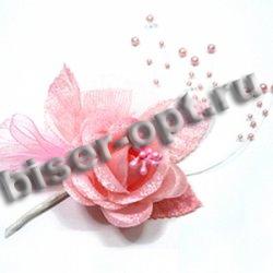 Бутоньерка № HF 9023 14,5*9,5см (12шт) цвет:513-розовый
