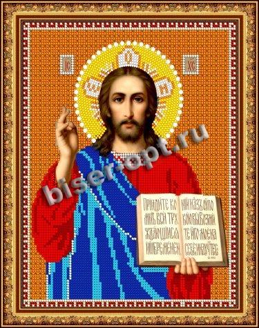 «Светлица» набор для вышивания бисером 7363-КФ «Иисус» бисер Китай 19*24см (1шт) цвет:7363-КФ