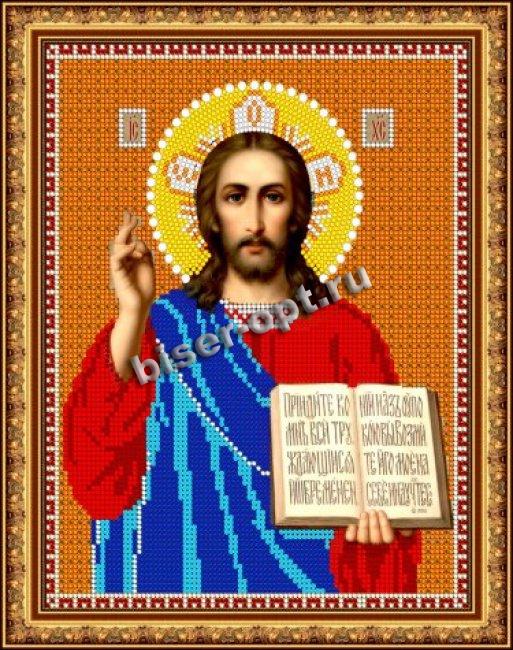 «Светлица» набор для вышивания бисером 8363-КФ «Иисус» бисер Чехия 19*24см (1шт) цвет:8363-КФ