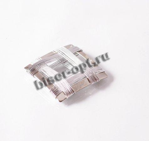 Декоративный элемент FS3950 33*33мм (100шт) цвет:серебро