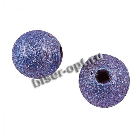 Бусины пластик SZ009 фольга d 16мм (10шт) цвет:A15-синий