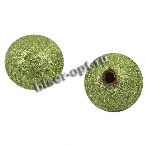 Бусины пластик SZ009 фольга d 16мм (10шт) цвет:A15-синий