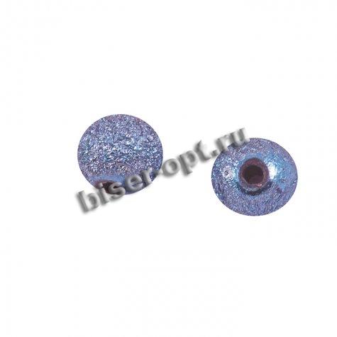Бусины пластик SZ005 фольга d 8мм (20шт) цвет:A03-желтый