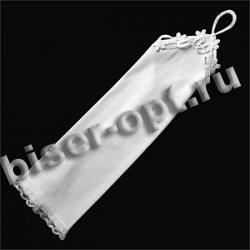 Перчатки свадебные №S 007 30см (1шт) цвет:501-белый