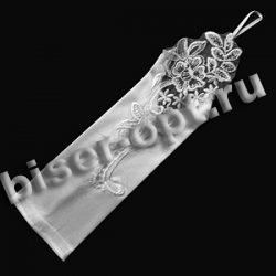 Перчатки свадебные №S 009 31см (1шт) цвет:501-белый