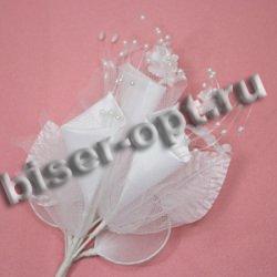 Бутоньерка № HF 7446A 25*9см (12шт) цвет:501-белый