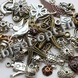 Металлофурнитура для бижутерии литье ассорти (20гр) цвет:ассорти