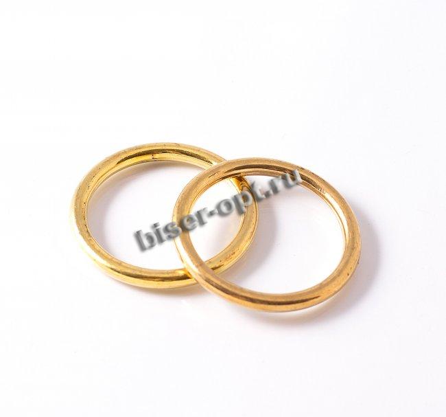 Кольцо пластик №334 d 4,0/5,0см (200шт) цвет:т.никель