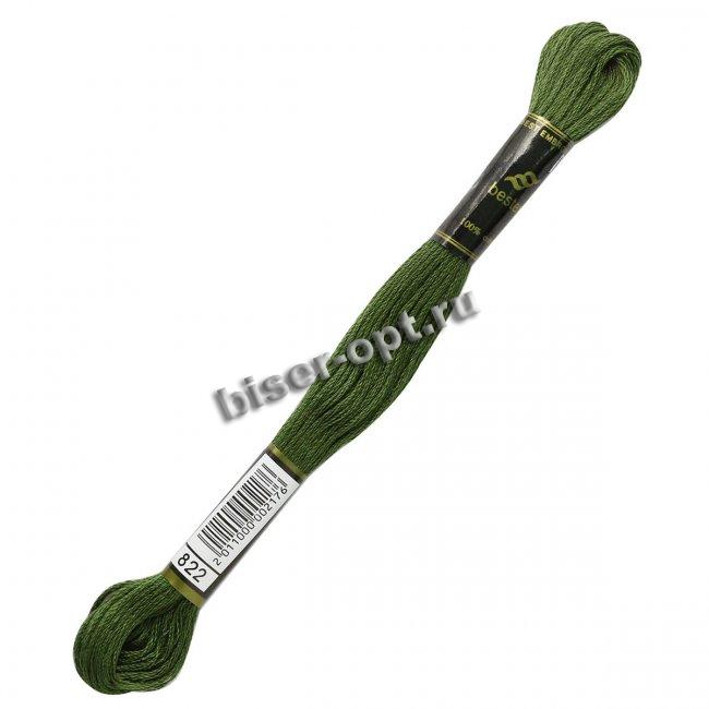 Мулине "Bestex" хлопок (24шт*8м) цвет:822