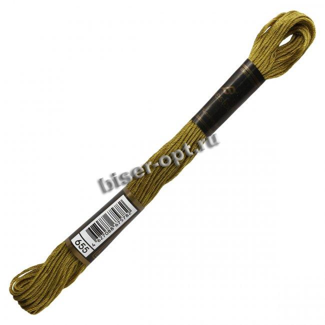 Мулине "Bestex" хлопок (3шт*8м) цвет:655