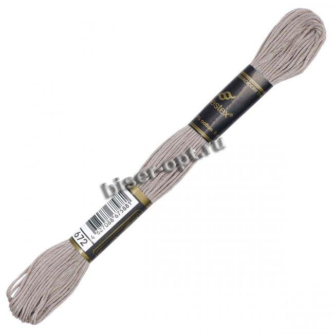 Мулине "Bestex" хлопок (3шт*8м) цвет:672