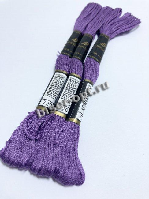 Мулине "Bestex" хлопок (3шт*8м) цвет:729
