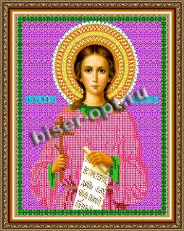 «Светлица» рисунок на ткани для вышивания бисером 724 «Св.Мца Кристина» 19*24см (1шт) цвет:724