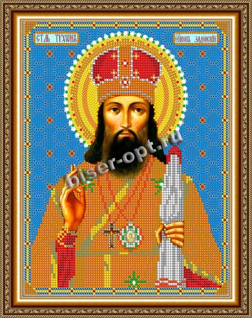 «Светлица» набор для вышивания бисером 8778 «Св. Тихон» бисер Чехия 19*24см (1шт) цвет:8778