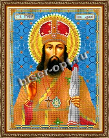 «Светлица» набор для вышивания бисером 8778 «Св. Тихон» бисер Чехия 19*24см (1шт) цвет:8778