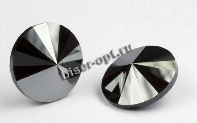 Пуговица 3015 10мм Unfoiled (1шт) цвет:280HEM-Jet Hematite