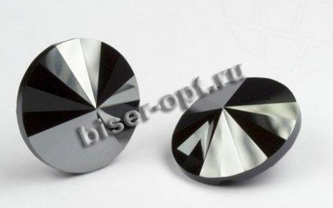 Пуговица 3015 10мм Unfoiled (1шт) цвет:280HEM-Jet Hematite