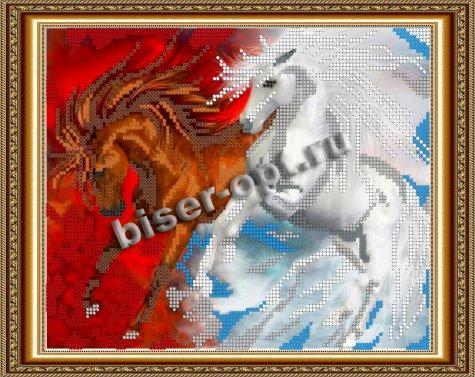 «Светлица» набор для вышивания бисером №119 «Он и она» бисер Китай 24*19см (1шт) цвет:119