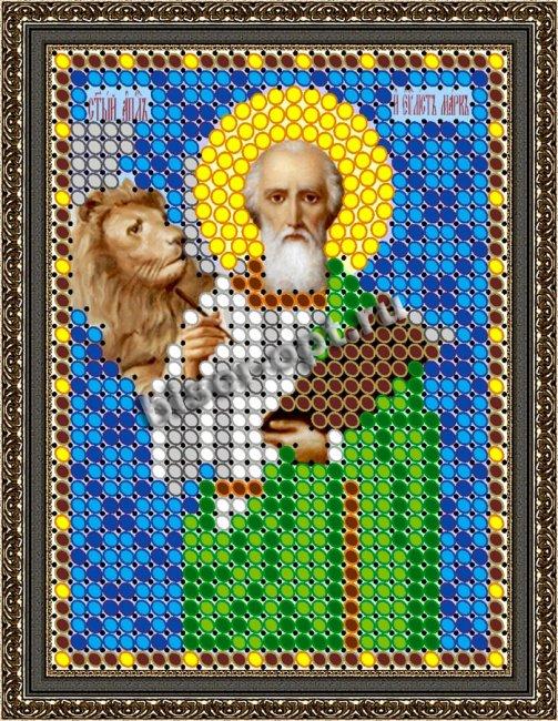 «Светлица» рисунок на ткани для вышивания бисером 799Л «Св. Марк» 6*7,5см (1шт) цвет:799Л