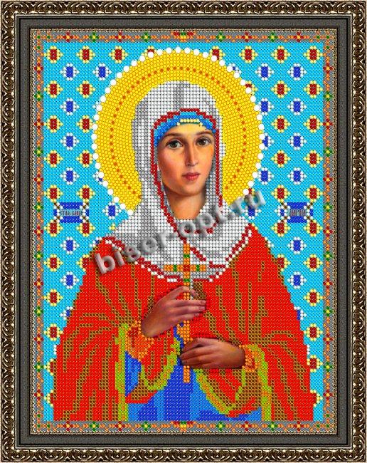 «Светлица» рисунок на ткани для вышивания бисером 730 «Св.Мученица Марина» 19*24см (1шт) цвет:730