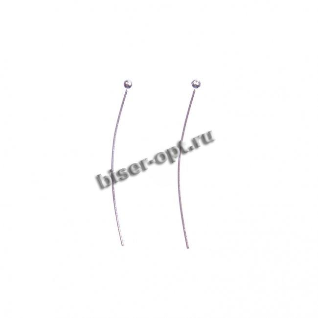 Штифты с шариком FS7112 25мм (100шт) цвет:серебро