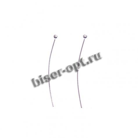 Штифты с шариком FS7112 25мм (100шт) цвет:серебро