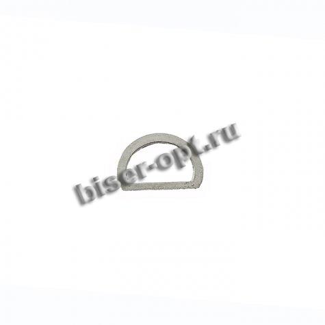 Полукольцо 7946 металл литое 18*12мм (10шт) цвет:м.серебро
