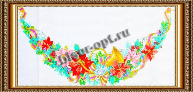 Рисунок на канве для вышивания крестом КР-41 "Праздничная гармония" 68,2*28см (1шт) цвет:КР-41