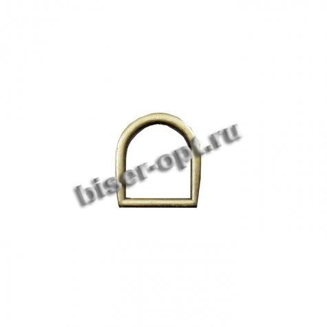 Полукольцо 8052 металл литое 15*17мм (1000шт) цвет:оксид