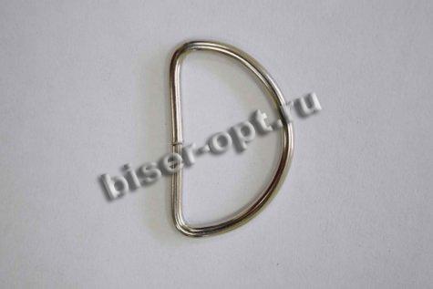 Полукольцо 8055 металл разъемное 38*20мм, толщина 3мм (50шт) цвет:никель