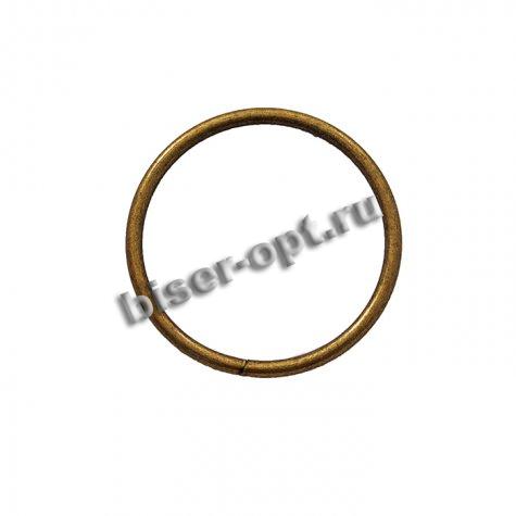 Кольцо металл №8071 сварное 45/51мм (10шт) цвет:оксид